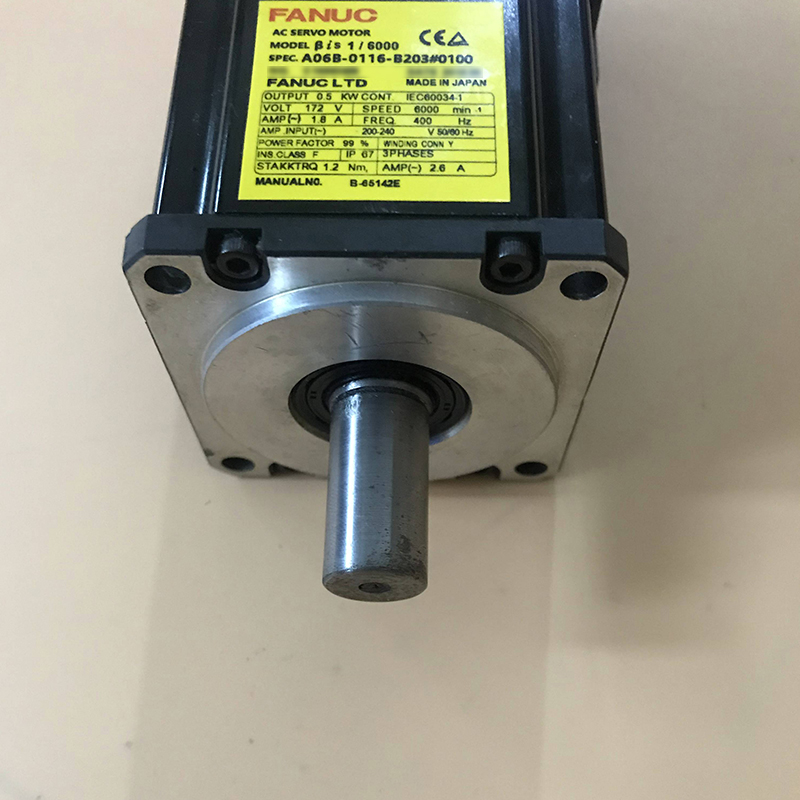 今ならほぼ即納！ A06B-0116-B103 FANUC 0.5kW Servo A06B-0116-B503#0100 BIS Motor  (857690) 1/6000 Beta ACサーボモーター